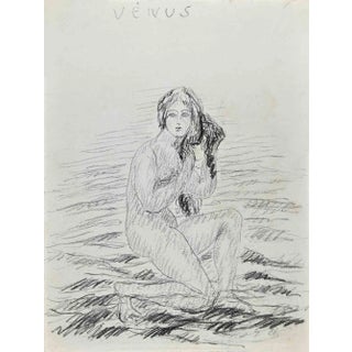 Venus Goddess, Original Drawing, Early 20th-Century For Sale