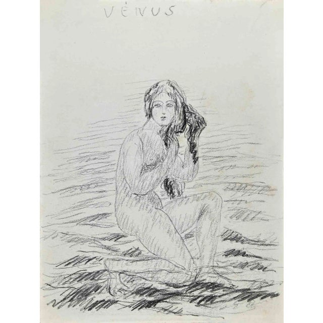 Venus Goddess, Original Drawing, Early 20th-Century For Sale