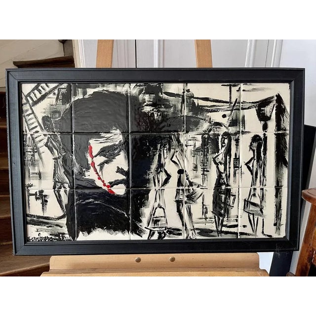 Jack the Ripper in Whitechapel, 1969, Ceramic Composition, Framed For Sale - Image 10 of 10