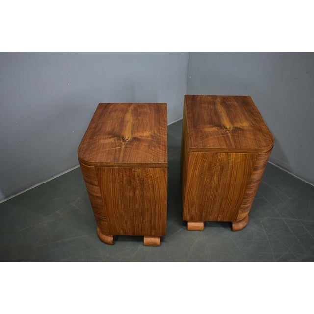 Art Deco Bedside Tables, Czechoslovakia, 1934, Set of 2 For Sale - Image 10 of 16