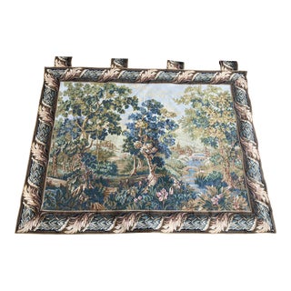 1990’s Gobelins-Style French Verdure Garden “Castel” Tapestry For Sale