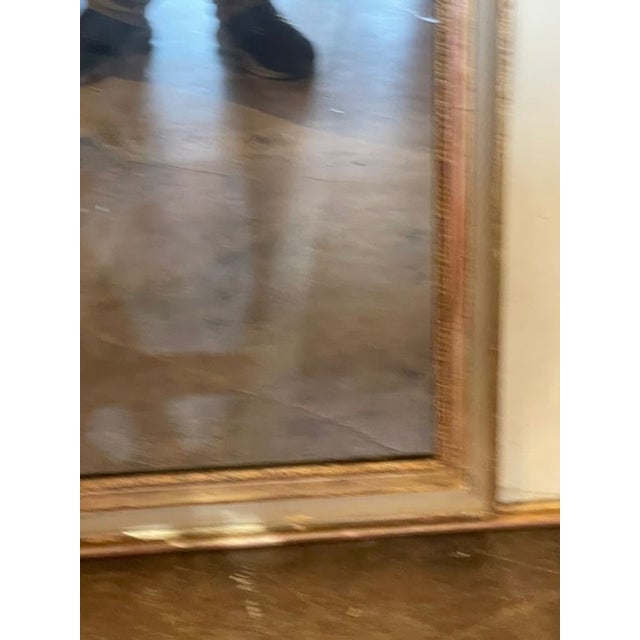 Gray 19th C. French Neoclassical Trumeau Mirror For Sale - Image 8 of 14