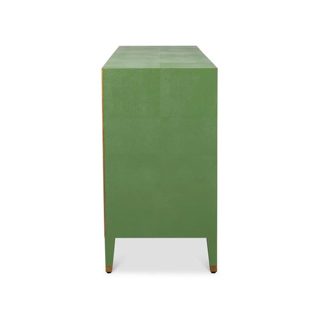 Green Art Deco Style Dresser in Green For Sale - Image 8 of 11