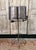 Italian Neoclassical sculptural trompe-l’oeil polychromed wrought-iron music stand or lectern, dating to the 1970s. This...