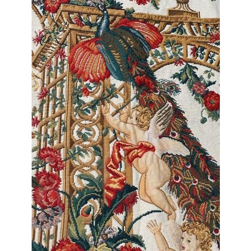 Textile Vintage French Aubusson Style Jacquard Tapestry, 2000s For Sale - Image 7 of 18