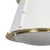 Modern Regina Andrew French Maid Flush Mount, White and Natural Brass For Sale - Image 3 of 7