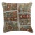 Blue Persian Patchwork Rug Pillow rug no. p4192 For Sale