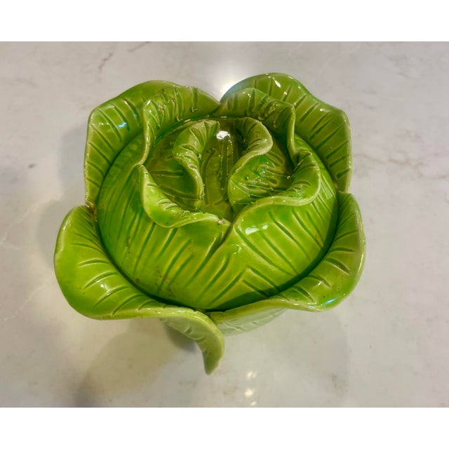 Ceramic Original Jean Roger Lettuce Tureen For Sale - Image 7 of 9