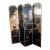 Early 20th Century Coromandel Black Lacquer Chinese 4 Panel Screen For Sale