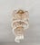 Glass 1960s French Style Custom Designed Crystal Waterfall Flush Mount Chandelier – 1 Light For Sale - Image 7 of 18