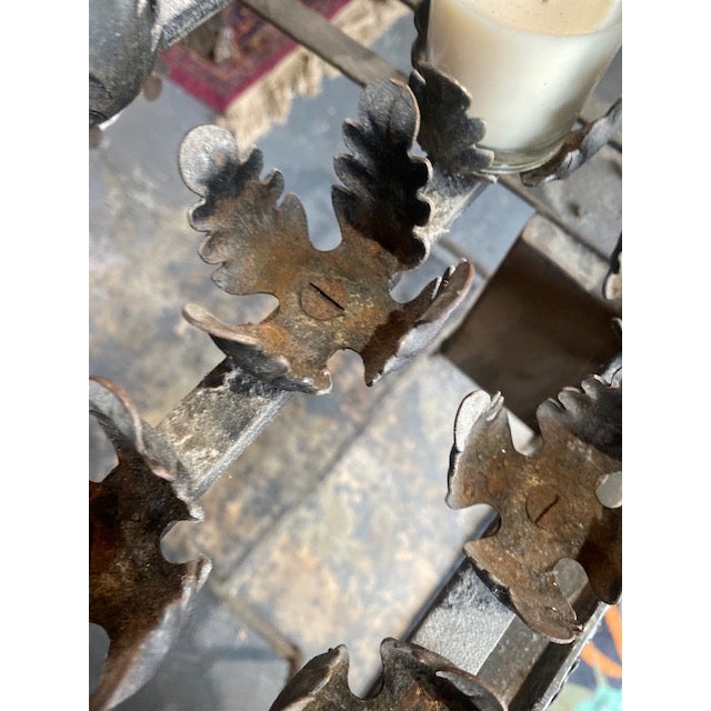 Religious Architectural Salvage 19th French Catholic Devotional Altar Candle Stand With Coin Donation Box For Sale - Image 9 of 12