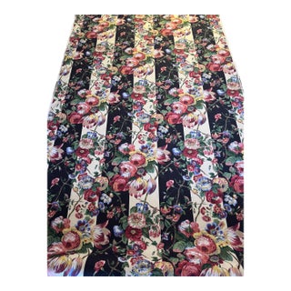 27 Plus Yards of Dramatic Floral Fabric For Sale