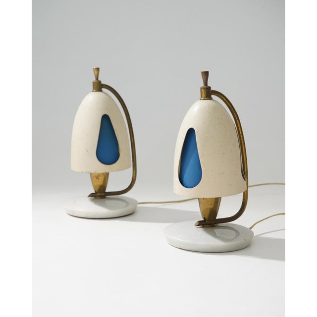 Metal Table Lamps by Angelo Lelii for Arredoluce, 1950s, Set of 2 For Sale - Image 7 of 16