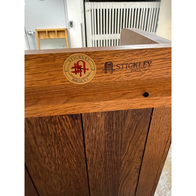 Stickley Furniture Mission Double Bookcase With Glass Doors, Model 89-645 For Sale In San Francisco - Image 6 of 12