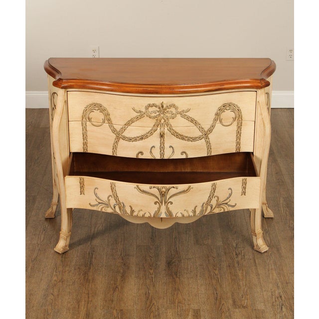 Wood Ferguson Copeland 'Isabella' Paint Decorated Commode For Sale - Image 7 of 12