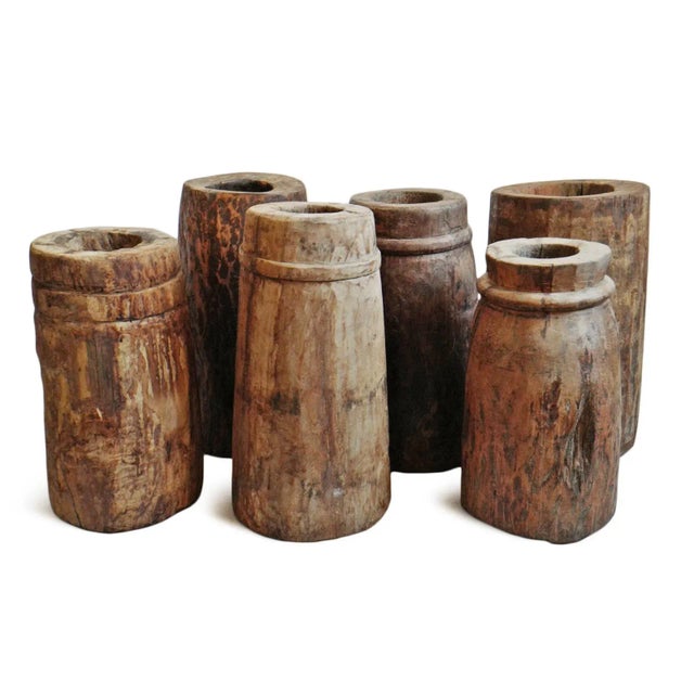 Mid 20th Century Antique India Wood Butter Pot For Sale - Image 5 of 7