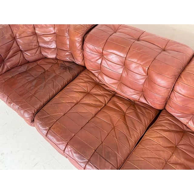 DS-11 Modular Leather Sofa from de Sede, Set of 5 For Sale - Image 11 of 18