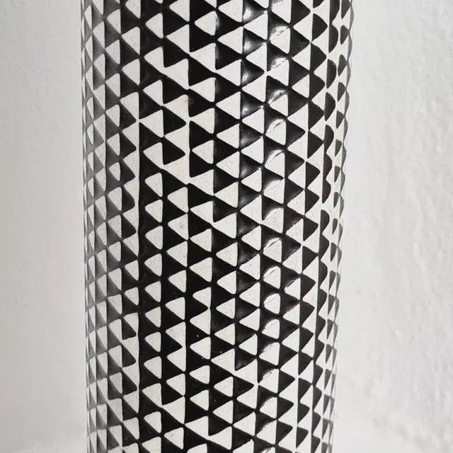 Scandinavian Modern Domino Vase attributed to Stig Lindberg for Gustavsberg, 1950s For Sale - Image 5 of 10