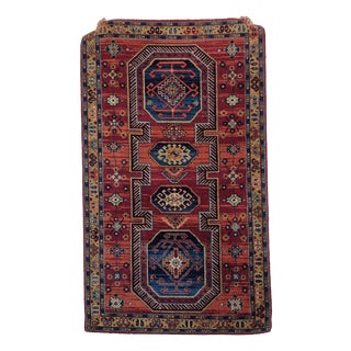 Vintage Handwoven Wool Rug Bagdad, 1970s For Sale