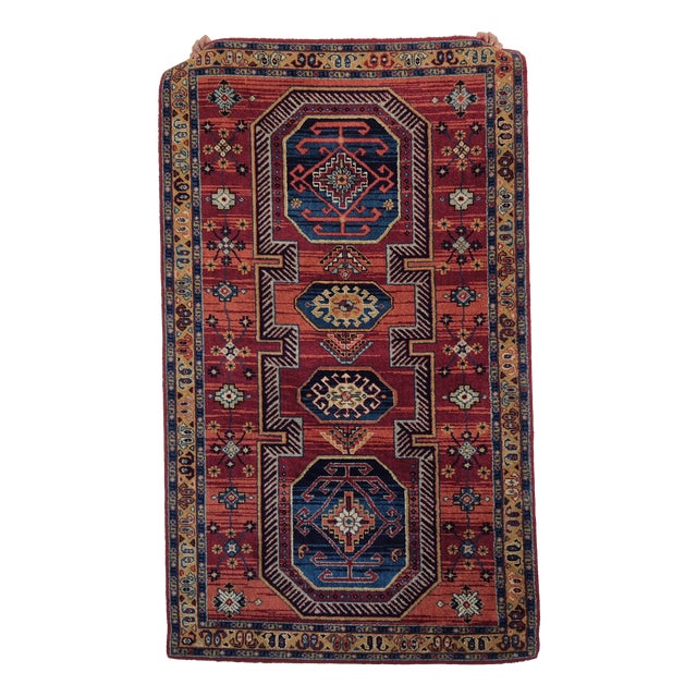 Vintage Handwoven Wool Rug Bagdad, 1970s For Sale
