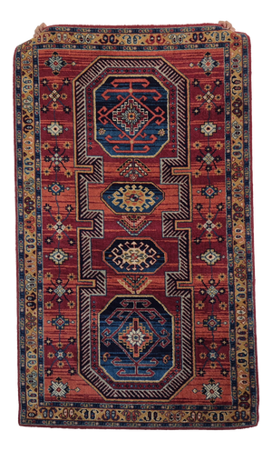 Vintage Handwoven Wool Rug Bagdad, 1970s