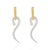 2.37 Ctw Yellow White Diamond Snake Dangle Earrings- 2 Pieces For Sale In New York - Image 6 of 10