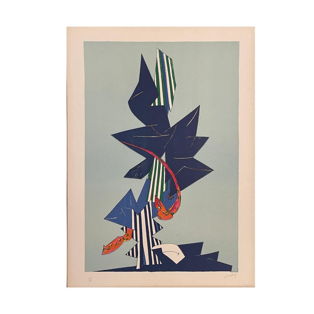 Gianni Dova, Flight, Lithograph For Sale