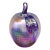 Hand Blown Iridescent Frosted Art Glass Apple Paperweight Sculpture For Sale