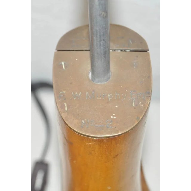 Cobbler Shoe Forms Converted Table Lamps - A Pair For Sale - Image 4 of 4