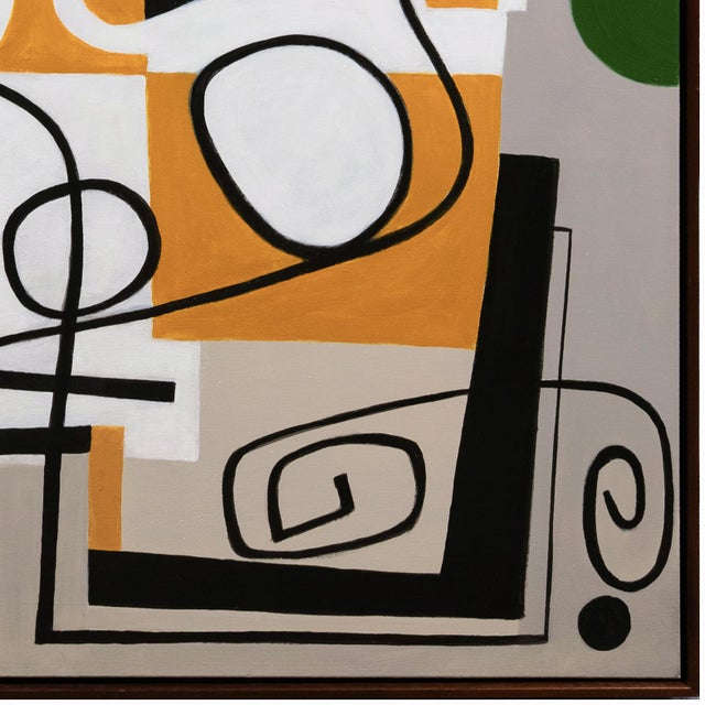 Abstract 'Palm Desert Abstract' by Gary Janis, 2024, Large Framed Biomorphic Abstract, Automatism For Sale - Image 3 of 9