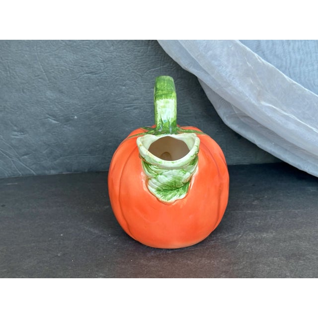 Pop Art Decorative Ceramic Tomato Pitcher For Sale - Image 3 of 11