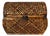 Late 20th Century Domed Woven Natural-Fiber and Wood Keepsake Chest With Ring Handles For Sale