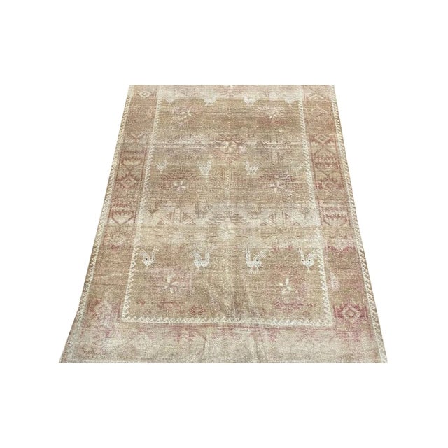 1970s 1970s Vintage Old Persian Baluchi Area Rug 4x6 For Sale - Image 5 of 11