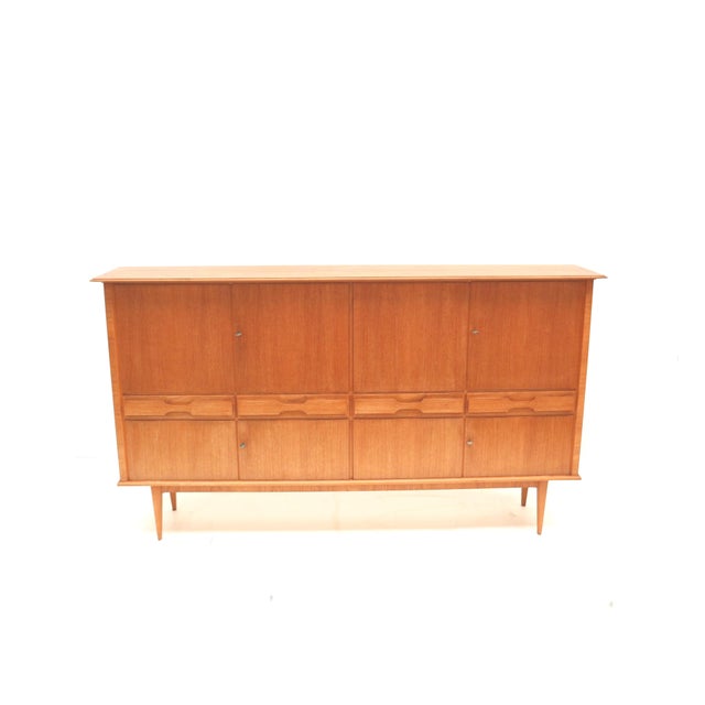 Large Vintage Teak Highboard, 1960s For Sale - Image 9 of 10