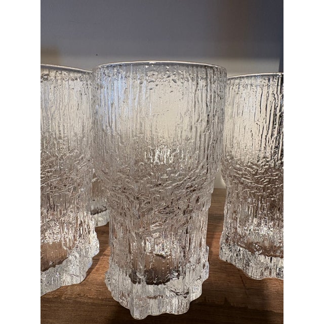 Mid-Century Finnish Aslak Glasses by Tapio Wirkkala for Iittala set of 6