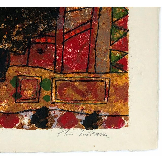 Lithograph in colors on Japon paper. Hand signed and numbered by Theo Tobiasse. Edition HC LVI (there is also a main...