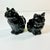 1950s Vintage Americana Boho Chic Majolica Black Cat Cream and Sugar - Set of 2, Halloween. For Sale - Image 11 of 13