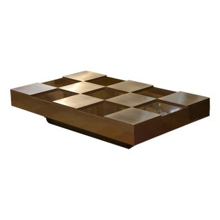 Checkerboard Coffee Table attributed to Roberto Monsani, 1970s For Sale