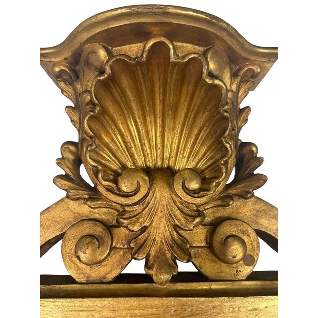 19th Century Italian Giltwood Mirror For Sale - Image 9 of 12