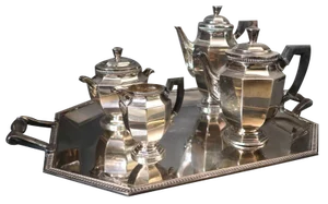 Silver-Plated Tea and Coffee Set from Christofle, Set of 5