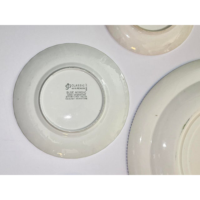 Vintage Blue and White Wall Plates - Set of 10 For Sale - Image 9 of 14