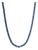 Modern Luxe 34.91ct Blue Sapphire Tennis Necklace in 14k White Gold- 16 Inches For Sale