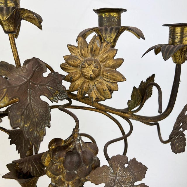 Antique ormolu French church candelabra.