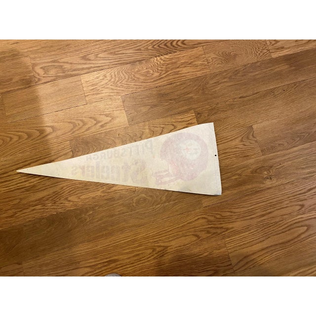 1970s Pittsburgh Steelers pennant flag. Official NFL licensed product. 11.25"H X 29.5"L