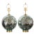 Silver Vintage Pair of Blue-Tinted Spherical Mercury Glass Lamps For Sale - Image 8 of 8