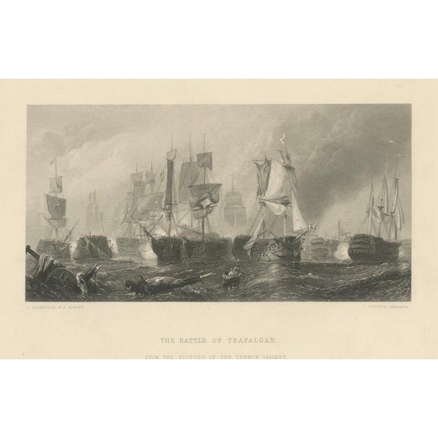 Clarkson Frederick Stanfield, The Battle of Trafalgar, Admiral Nelson & British Fleet, 1805, Engraving For Sale - Image 11 of 11