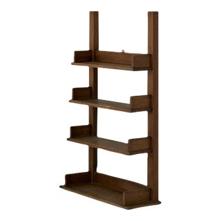Vintage Wooden Bookshelf, Francem 1940s For Sale
