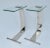 Mid-Century Modern C.1970's - C.1980's Design Institute of America "D. I. A."- Polished Nickel Over Steel & Glass Cigarette, Accent Tables -Pair For Sale - Image 3 of 12