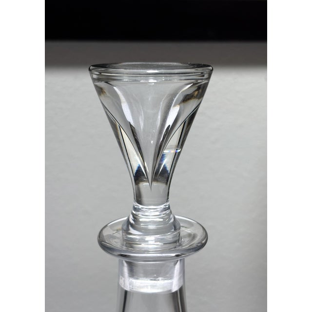 Baccarat Mid Century Modern Baccarat France Beaker Decanter For Sale - Image 4 of 8