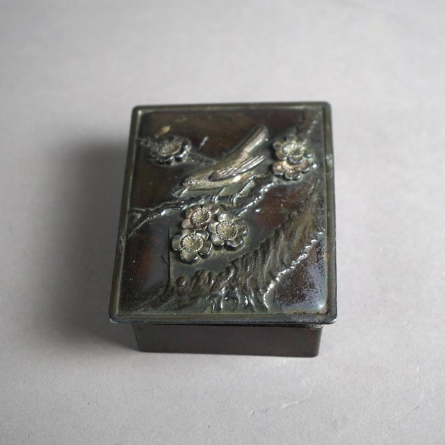 Antique Aesthetic Movement Mixed Metal Desk Organizer 1870 For Sale - Image 11 of 12